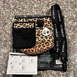 HydroJug Leopard Print Sleeve with Black Strap